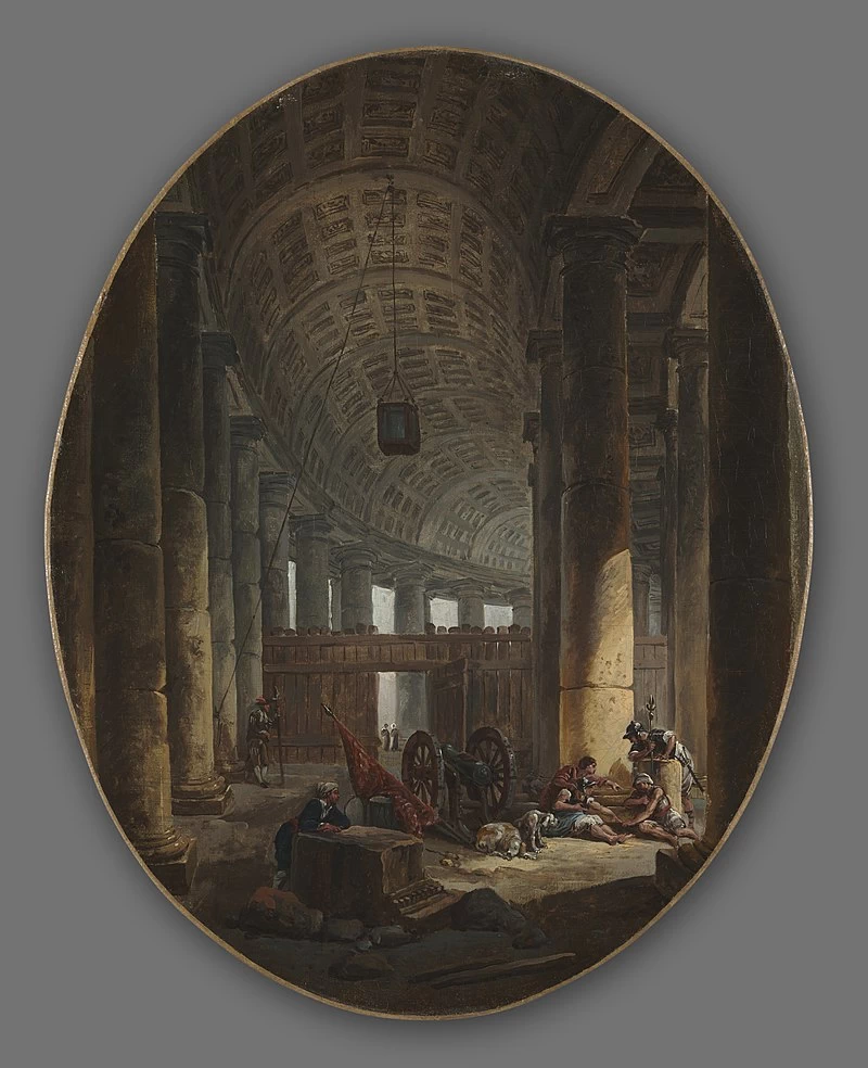 Il Colonnato di San Pietro, Roma, durante il Conclave - Cleveland Museum of Art